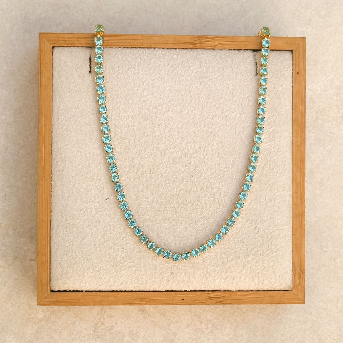 CHOKER RIVIERA ZIRCÔNIA AZUL AQUA