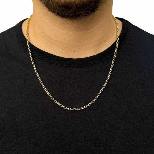 COLAR MASCULINO CORRENTE ELOS CARTIER
