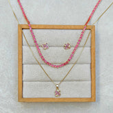 CONJUNTO 3 PEÇAS TREVO ROSA PINK